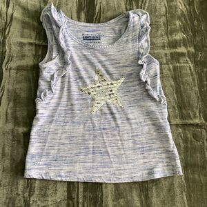 Small Girls Sequin Star Tank Top